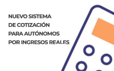 Nuevo sistema de cotización para autónomos